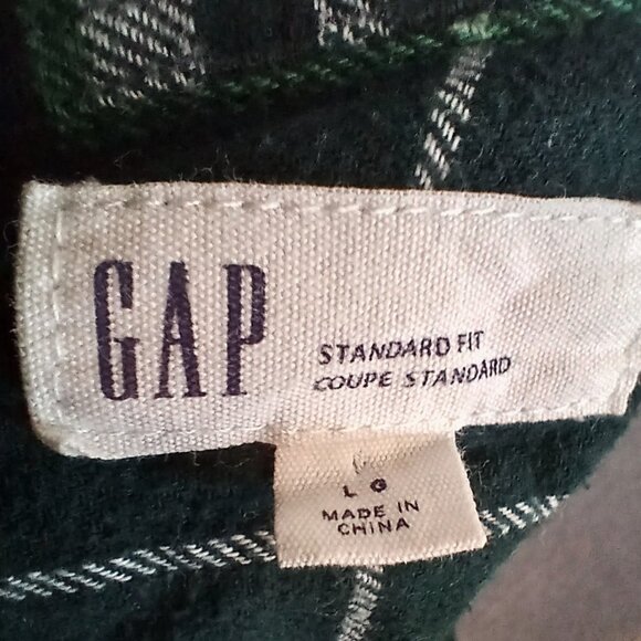 GAP soft plaid / checked flannel shirt - Cotton - Mens - Large - Preowned - Picture 6 of 7